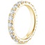 18K Yellow Gold French Pavé Eternity Diamond Ring (2 ct. tw.), smallside view
