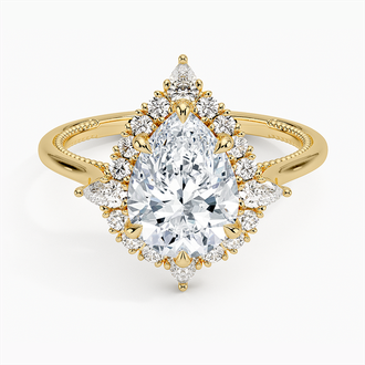 Dahlia Halo Diamond Ring - Brilliant Earth