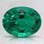 9x7mm Oval Lab Grown Emerald