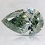 1.07 Ct. Fancy Vivid Green Pear Lab Created Diamond
