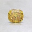 0.53 Ct. Fancy Vivid Yellow Cushion Lab Created Diamond