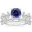 PT Sapphire Reflection Diamond Bridal Set, smalltop view