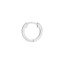14K White Gold Single Diamond Hoop Earring, smalladditional view 2