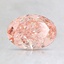 1.42 Ct. Fancy Intense Orangy Pink Oval Lab Created Diamond