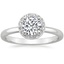 18K White Gold Halo Diamond Ring (1/6 ct. tw.), smalltop view