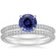 18KW Sapphire Valencia Diamond Bridal Set (5/8 ct. tw.), smalltop view