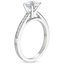 18K White Gold Starlight Diamond Ring, smallside view