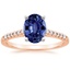 14KR Sapphire Sonora Diamond Ring, smalltop view
