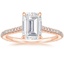 Rose Gold Moissanite Arbor Diamond Ring (1/3 ct. tw.)