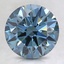 2.37 Ct. Fancy Intense Blue Round Lab Created Diamond