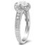 Antique-Inspired Engraved Halo Diamond Ring, smallview