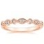 14K Rose Gold Tiara Diamond Ring (1/10 ct. tw.), smalltop view