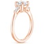14K Rose Gold Quinn Diamond Ring, smallside view