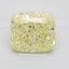 1.81 Ct. Fancy Yellow Cushion Diamond