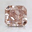 1.50 Ct. Fancy Orangy Pink Radiant Lab Created Diamond