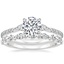 18K White Gold Luxe Aria Diamond Ring (1/3 ct. tw.) with Versailles Diamond Ring (3/8 ct. tw.)