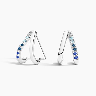 Zuri Marina Huggie Earrings