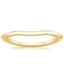 18K Yellow Gold Budding Willow Contoured Ring, smalltop view