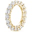 18K Yellow Gold Asscher Eternity Diamond Ring (5 ct. tw.), smallside view