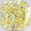 4.15 Ct. Fancy Intense Yellow Cushion Lab Created Diamond