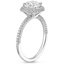 18KW Moissanite Valencia Halo Diamond Ring (1/2 ct. tw.), smalltop view