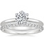 Platinum Esme Ring with Petite Shared Prong Diamond Ring (1/4 ct. tw.)