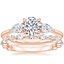 14K Rose Gold Adorned Opera Diamond Ring (1/2 ct. tw.) with Luxe Versailles Diamond Ring (1/2 ct. tw.)