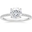 Moissanite Luxe Perfect Fit Diamond Ring (1/4 ct. tw.) in Platinum