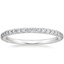 18K White Gold Petite Shared Prong Eternity Diamond Ring (1/2 ct. tw.), smalltop view