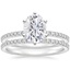 PT Moissanite Six Prong Luxe Ballad Diamond Ring with Luxe Ballad Diamond Ring (1/4 ct. tw.), smalltop view