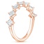 14K Rose Gold Plaza Diamond Ring (1 1/15 ct. tw.), smallside view