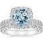 18KW Aquamarine Estelle Diamond Bridal Set (1 1/3 ct. tw.), smalltop view