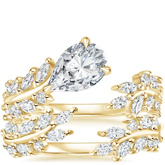 18K Yellow Gold Sweeping Ivy Diamond Bridal Set (1 ct. tw.)