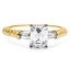 Custom Two-Tone Tapered Baguette Diamond Ring