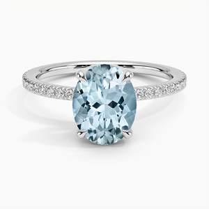Aquamarine Luxe Viviana Diamond Ring (1/3 ct. tw.) in Platinum