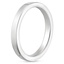 Platinum 2.5mm Soft Edge Quattro Wedding Ring, smallside view