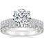 Platinum Sienna Diamond Ring (2/5 ct. tw.) with Sienna Eternity Diamond Ring (7/8 ct. tw.)