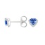 18K White Gold Oasis Sapphire and Diamond Earrings, smalladditional view 1