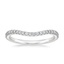 18K White Gold Ava Contoured Diamond Ring (1/4 ct. tw.), smalltop view