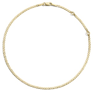 14K Yellow Gold Vera Chain Link Anklet
