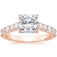 Custom Modified Allegra Pavé Diamond Ring | Brilliant Earth