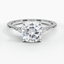 Moissanite Aria Diamond Ring (1/10 ct. tw.) in 18K White Gold