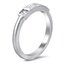 Brushed Princess Diamond Wedding Ring, smallview