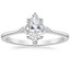 Platinum Luminesce Diamond Ring, smalltop view