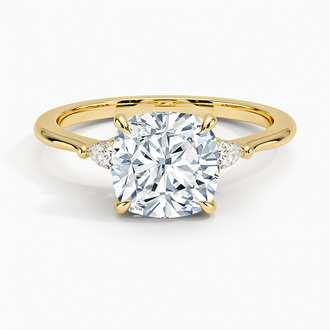 Aria Three Stone Diamond Ring - Brilliant Earth