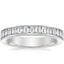 18K White Gold Channel Set Baguette Diamond Ring (1 ct. tw.), smalltop view