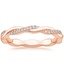 Rose Gold Petite Twisted Vine Eternity Diamond Ring (1/5 ct. tw.)