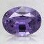 9x6.8mm Unheated Purple Oval Sapphire