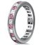 Princess Diamond and Pink Sapphire Eternity Ring, smallview