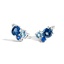 Blue Gemstone Cluster Earrings 